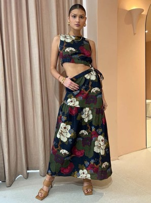 Sir The Label Francesca Dress Asymmetrical Midi Size 0 / AU 6 / US 2