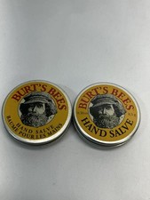 BURT  S BEES HAND SALVE TINS LOT OF 2 100 NATURAL .30oz NEW