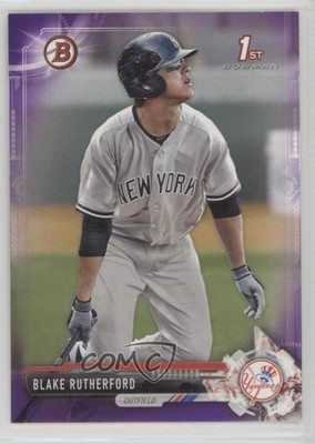 2017 Bowman Prospects Purple 84/250 Blake Rutherford #BP121 1h5