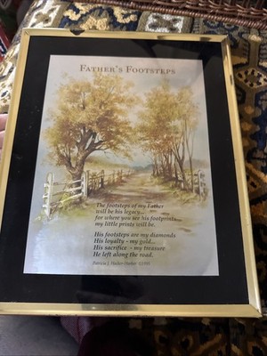  Poetry 3D Father's Footsteps by Patricia J. Hacker-Harber 12 x 10 Plaque 