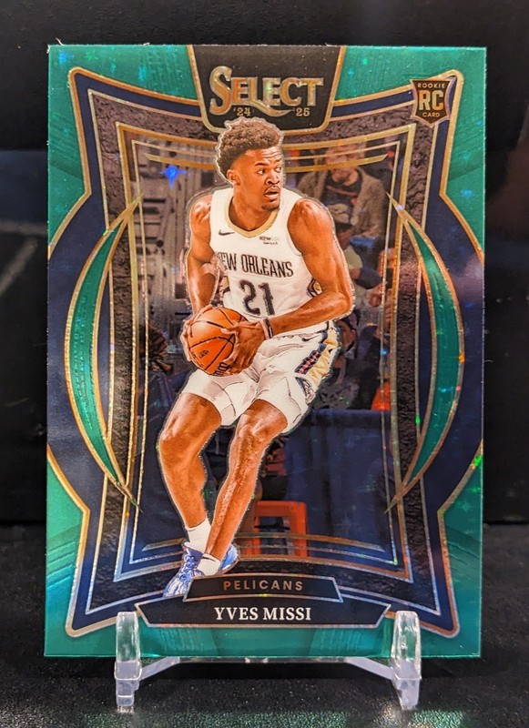 Yves Missi 🏀 2024-25 Select Concourse Green Stars Prizm RC Rookie #88 🏀