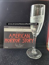 American Horror Story Hotel Pantalla Original Usado Lady Gaga Copa de Champagne Prop