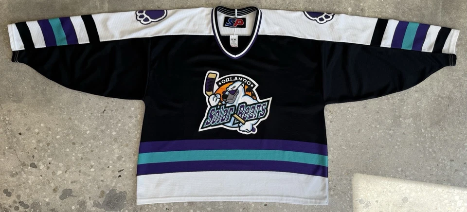 CAMISETA VINTAGE ORLANDO SOLAR BEARS AÑOS 90 AUTÉNTICA COSIDA SP PARA HOMBRE XL HOCKEY Foto 2 de 4