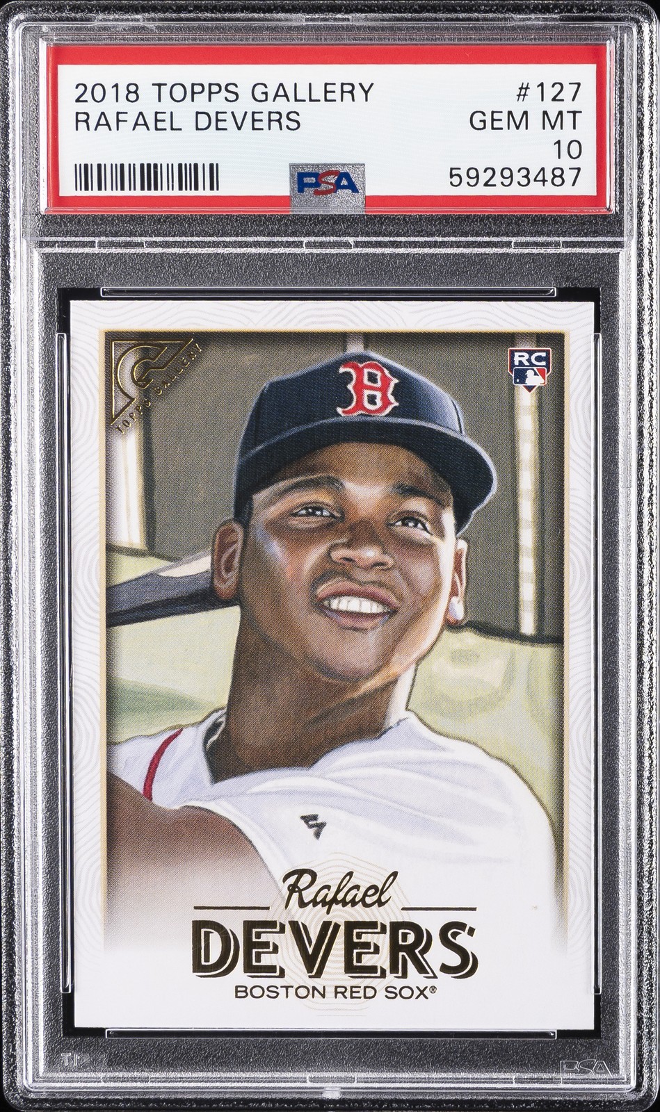 2018 TOPPS GALLERY #127 RAFAEL DEVERS ROOKIE RC PSA 10