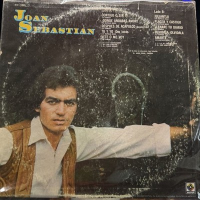 Joan Sebastian “Contigo O Sin Ti & Juliantla” Vinyl Record LP / 33