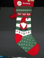 Winter Wonder Lane Christmas Knit Stocking Gnome 21” Long