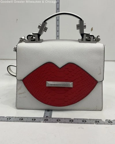 Kendall + Kylie White Bold Red Lip Crossbody Bag