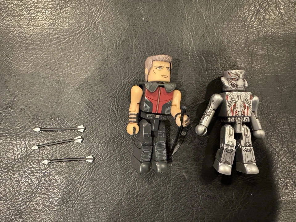 Marvel Minimates X-men Hawkeye, Ultron, Wolverine, Cyclops, Magneto, Juggernaut  Foto 3 de 4