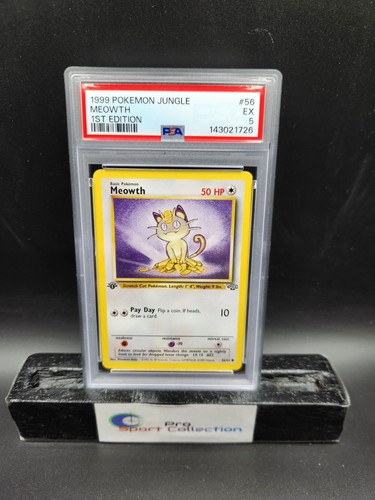 Meowth (1st Edition) graded PSA 5 for sale on eBay
