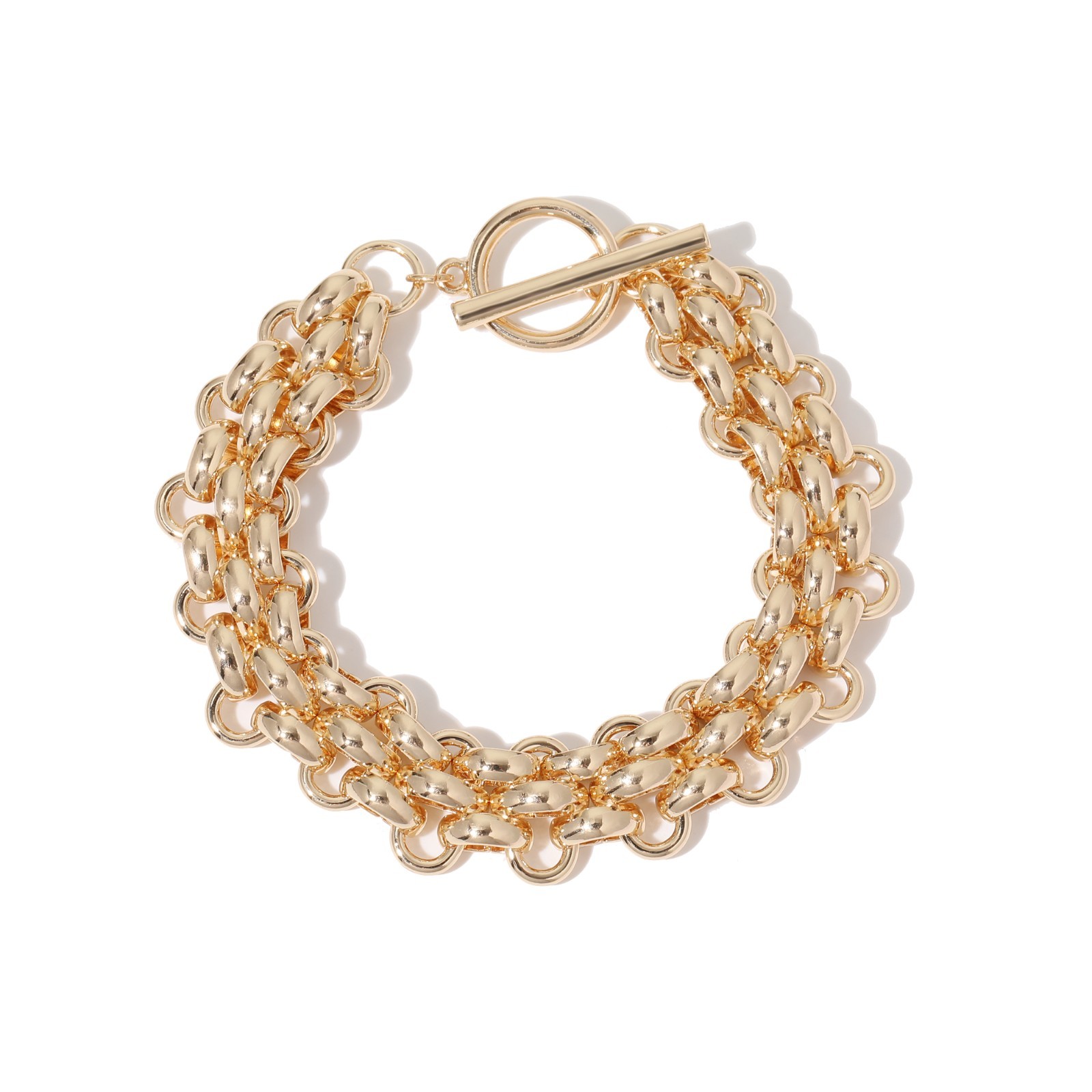 Some Thing Special - Olivia - Chunky Chain Toggle Bracelet Gold Tone