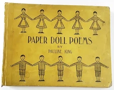 ~Pauline King ~ PAPER DOLL POEMS~ 1st Edition 1896~ Charming Rare Book~
