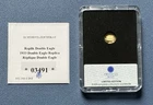 2016. O.5g 14ct (.585 Ag) Gold Proof Coin COA Capsule Double Eagle Rep 03491