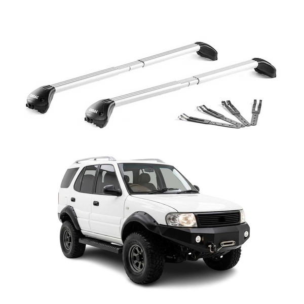 DachträGer GrundtäGer FüR Tata Safari Mk1 1998-2005 90Kg Aluminium Schwarz ABE-image