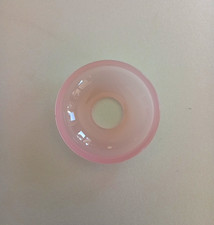 Coupelle de lustre verre opaline rose (2 dispo)