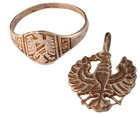 German empire WW1 Tirol 1914-17 Ring WWI Germany Military Eagle 1917 D.R.G.M.