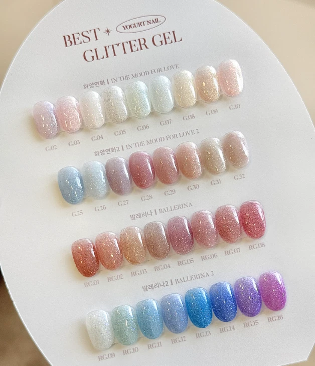 Yogurt Gel Nail BEST Glitter Gel 33 Colors Set Gel Nail Polish K-Beauty
Opens in a new window or tab