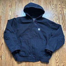 Carhartt Quilt Lined Hooded Duck Active Jacket 0j4479-M