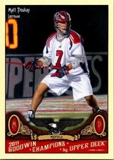 2011 Upper Deck Goodwin Champions #127 Matt Poskay Boston Cannons Lacrosse