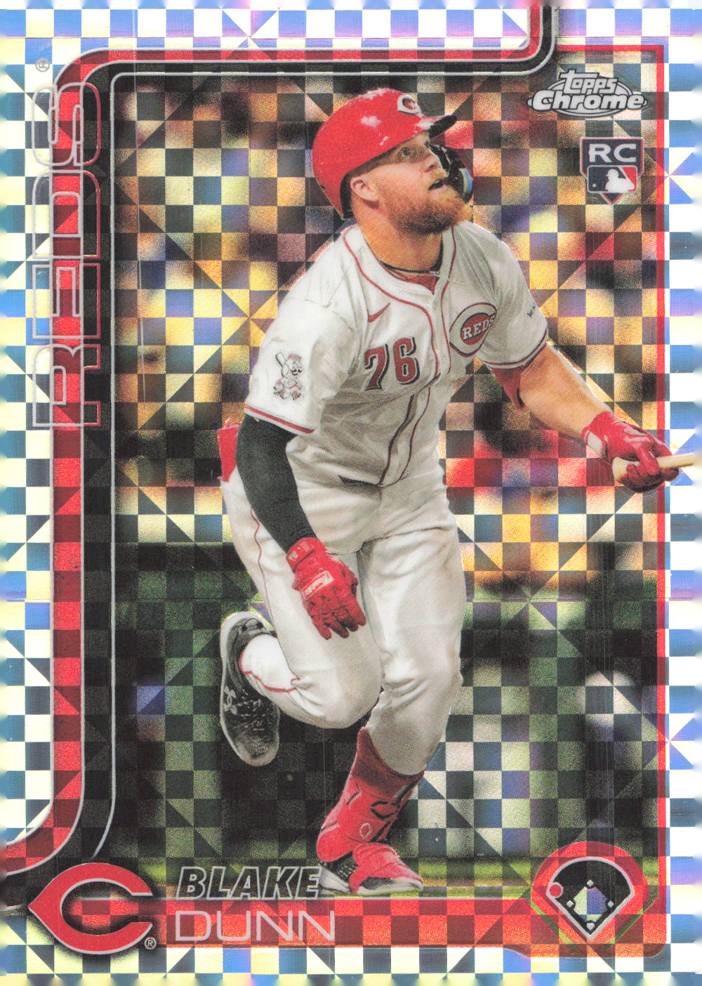 2025 Topps Chrome Xfractor - #161 Blake Dunn (RC) Reds