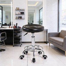 Round Salon Stool Hydraulic Spa Beauty Manicure Adjustable Swivel Barber Chair `