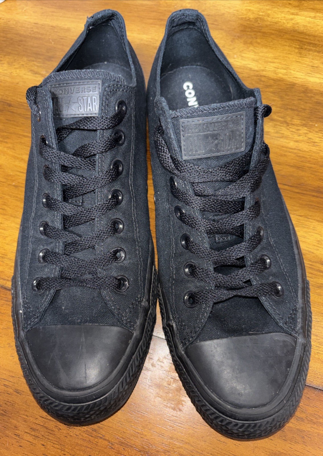 Converse All Star Low All Black Sneakers Size M11.5 W13.5