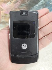 Motorola RAZR V3c - AT T Black Cellular Flip Phone Untested For Parts Only 