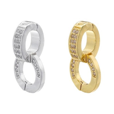 Versatile Two Connector Buckle Enhancer Clasps Jewelry Findings Copper Material