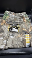 Realtree Men's 6-Pocket Camo Cargo Hunting Pant RT Edge XXXL Drawstring Leg NWT