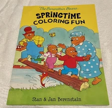 PBS KIDS The Berenstain Bears , SPRINGTIME COLORING FUN Book Nostalgic Fun NEW