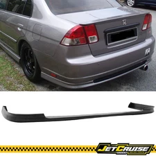 Fits 01-03 Honda Civic Sedan 4DR T-R Style Rear Bumper Lip Spoiler PP Black