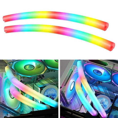 2 PCS ARGB Silicone Tube Sleeve for Water Cooling Radiators, 5V 3PIN8054 - Afbeelding 6 van 10