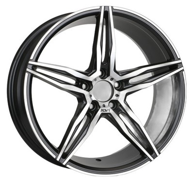 18'' Wheels 18x8 +35 5x108 CB73.1 Voss Style Black Machined RIMS SET 4