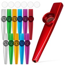 12PCS Kazoos Metal Kazoo Instrument Kazoo Trumpet Practice Kazoo For Adults