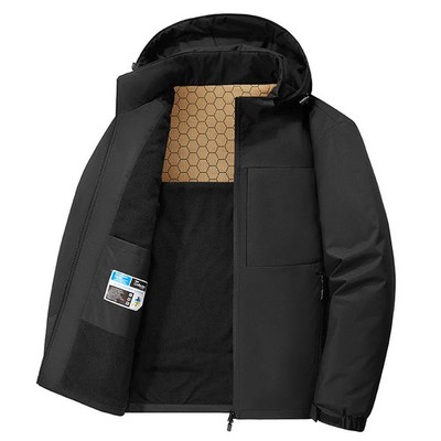 Men Waterproof Windbreaker Parkas Winter Thick Parkas Jacket Men's Thick Warm Sn