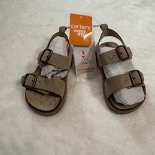 Carters Tan Early Walkers Sandals Size 4 New With Tags Baby Toddler Shoes