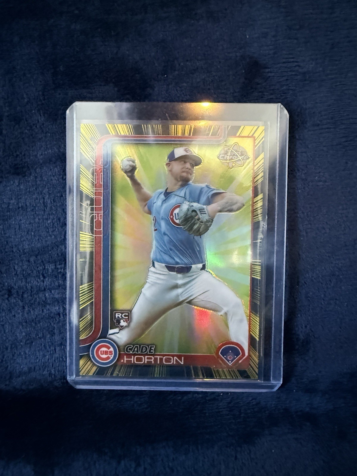 2025 Topps Chrome Update Cade Horton RC Radiating Rookies Short Print Cubs