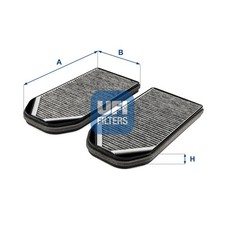UFI Innenraumfilter 54.242.00 Aktivkohlefilter für BMW 7er E38 725 tds 728 730
