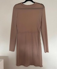 House of Cb Mesh Muted Mink Lilac Dress Size L Christmas Present Gift