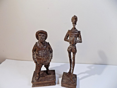 VINTAGE JUAN PONCE DE LEON WOOD CARVING OURO ARTESANIA SPAIN 10'