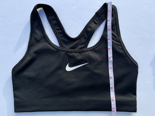 NEW NIKE Women's Swoosh S Support Sports NON-Padded Bra Black 850605-010 - Picture 2 of 5