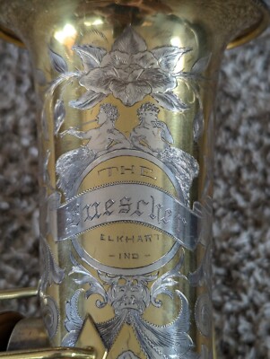 Buescher Gold Plated C Melody Saxophone Full Body Engraving-Unique Body Only!