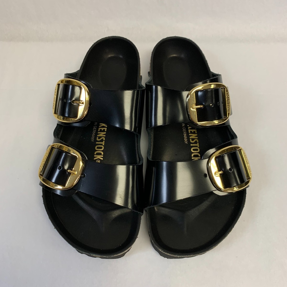 Birkenstock New w/o Box Arizona Big Buckle High-Shine Black Birkenstock New w/o Box Arizona Big Buckle High-Shine Black