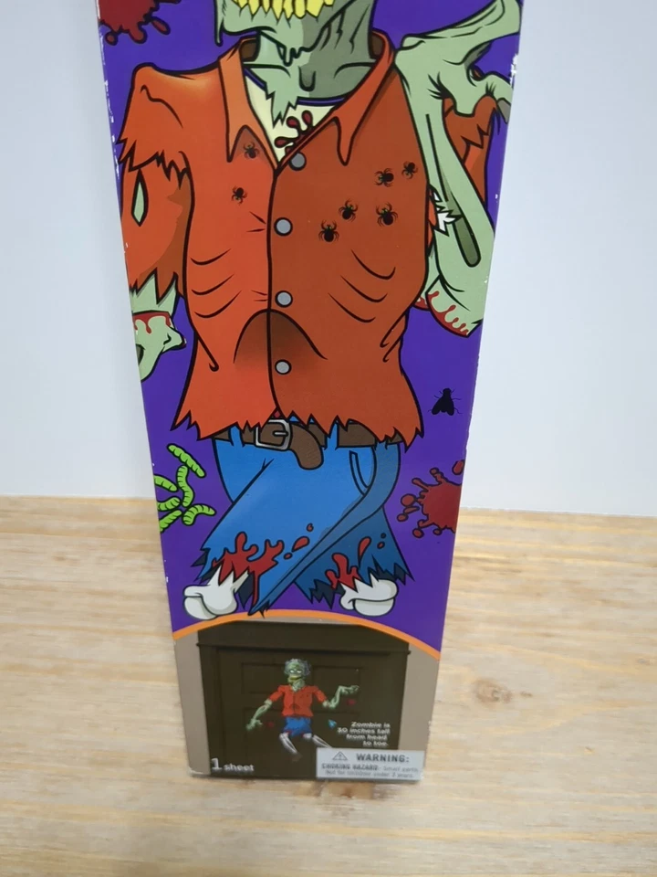 HALLOWEEN ZOMBIE Decoraciones Movibles CALCOMANÍAS Pegatina Sello Pegatinas Usadas Foto 4 de 4