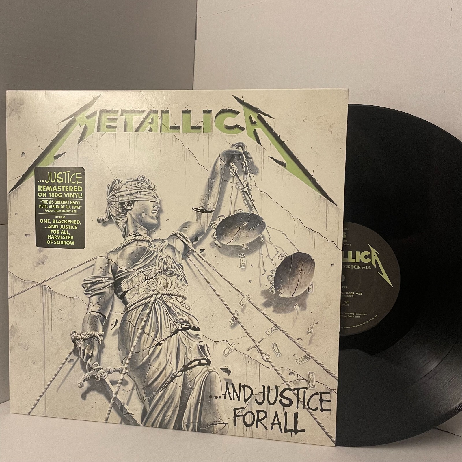 *Never Played* Metallica - ...And Justice For All Vinyl Record - 2018 180 Gram