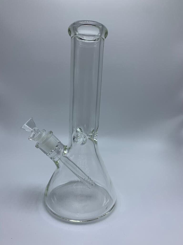 9MM Heavy Thick Glass Water Pipe Beaker Tobacco 12 Inch. Available Now for 49.99