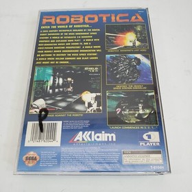 Sega Saturn Robotica Game (1995) w/Reg Card