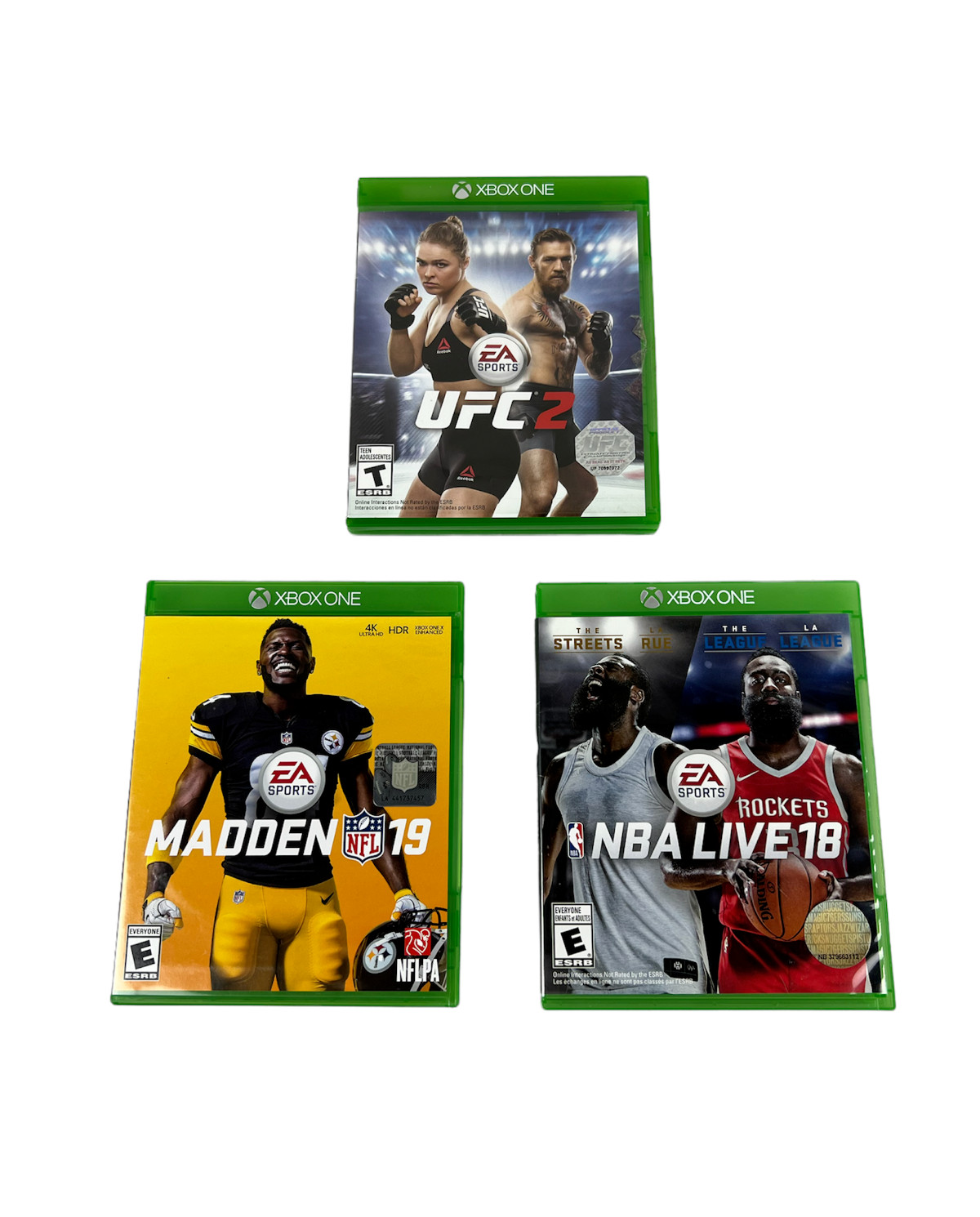 EA Sports UFC Madden NFL 19 NBA Live 18 Microsoft Xbox One game