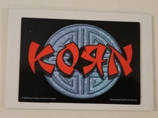 KORN Vintage 2000 Brand Imports VENDING MACHINE STICKER CARD +SLEEVE Metal Band