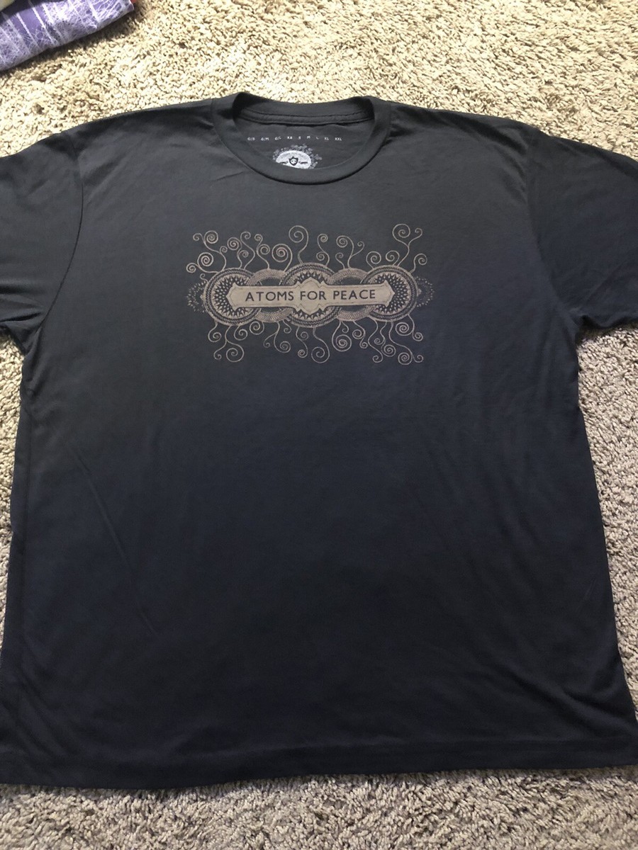 Atoms For Peace W.A.S.T.E. 2010 Tour T Shirt Thom Yorke Radiohead
