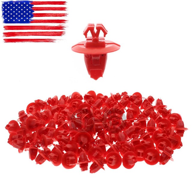 100PCS Mudguard Fender Flare Moulding Retainer Clips For Toyota 4Runner